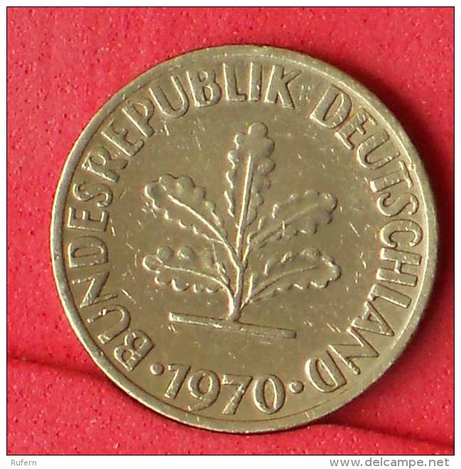 GERMANY FEDERAL REPUBLIC  10  PFENING  1970 J   KM# 108  -    (Nº11095) - 10 Pfennig