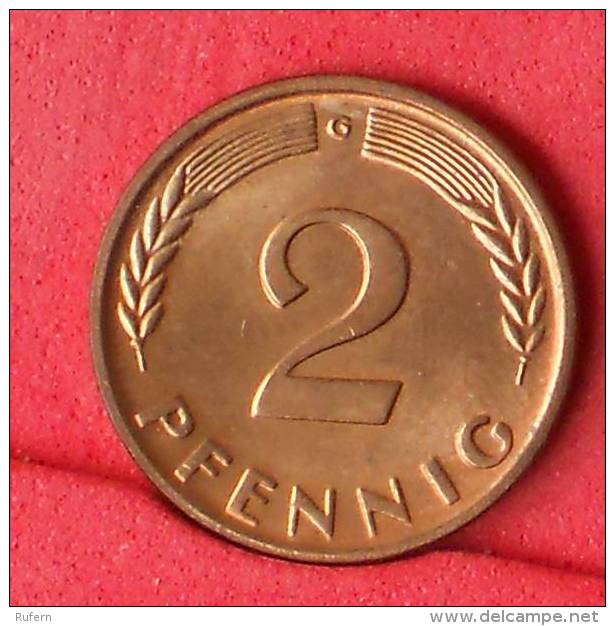 GERMANY FEDERAL REPUBLIC  2  PFENING  1961 G   KM# 106  -    (Nº11118) - 2 Pfennig