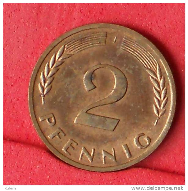 GERMANY FEDERAL REPUBLIC  2  PFENING  1967 J   KM# 106  -    (Nº11124) - 2 Pfennig