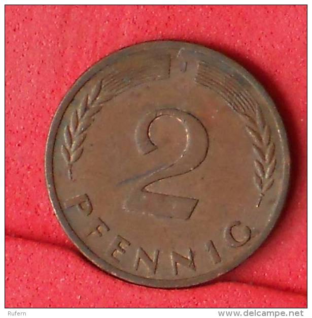 GERMANY FEDERAL REPUBLIC  2  PFENING  1968 J   KM# 106a  -    (Nº11129) - 2 Pfennig