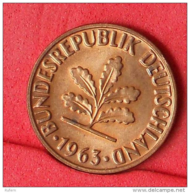 GERMANY FEDERAL REPUBLIC  2  PFENING  1963 G   KM# 106  -    (Nº11134) - 2 Pfennig