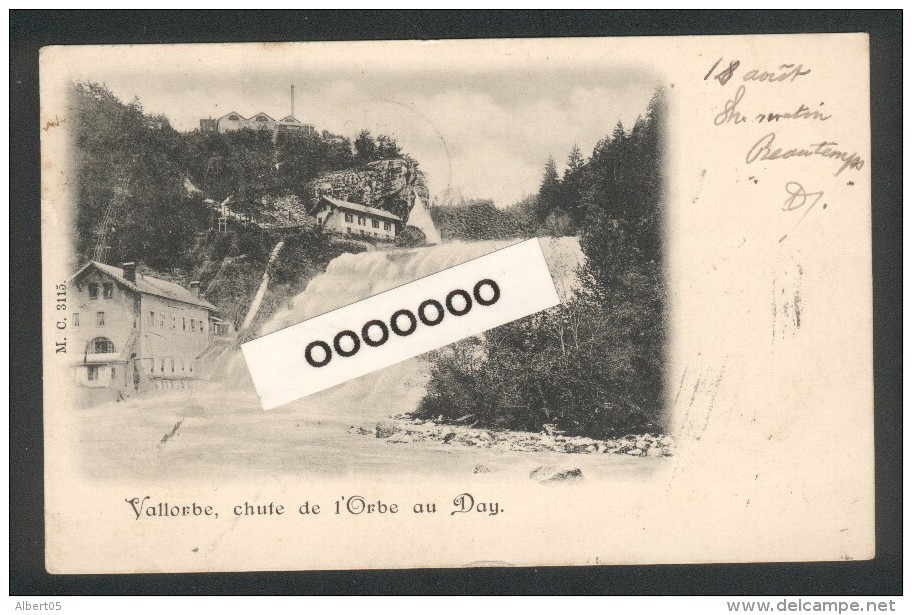 Suisse - Cachet Ambulant Du 18 Aôût 1902 Sur 2 Timbres 5c Vert - Griffe Linéaire De Vallorbe - Poste Ferroviaire