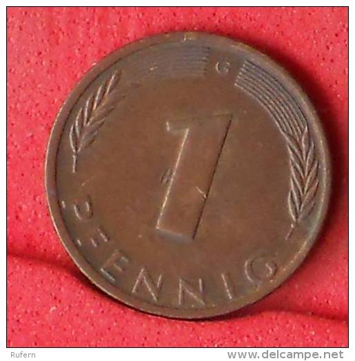 GERMANY FEDERAL REPUBLIC  1  PFENNING  1975 G   KM# 105  -    (Nº11161) - 1 Pfennig