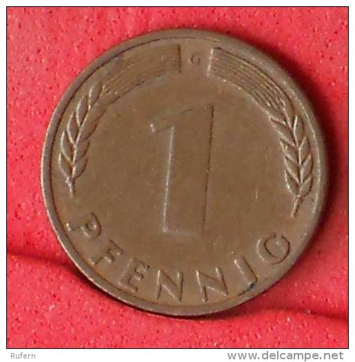 GERMANY FEDERAL REPUBLIC  1  PFENNING  1950 G   KM# 105  -    (Nº11176) - 1 Pfennig