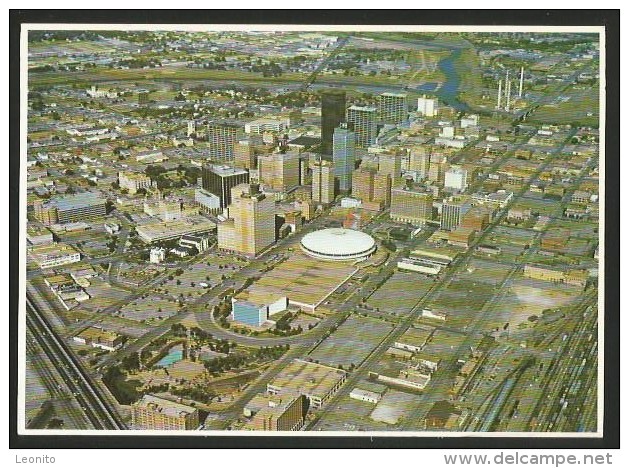 TEXAS Fort Worth Downtown Aerial View 1981 - Fort Worth