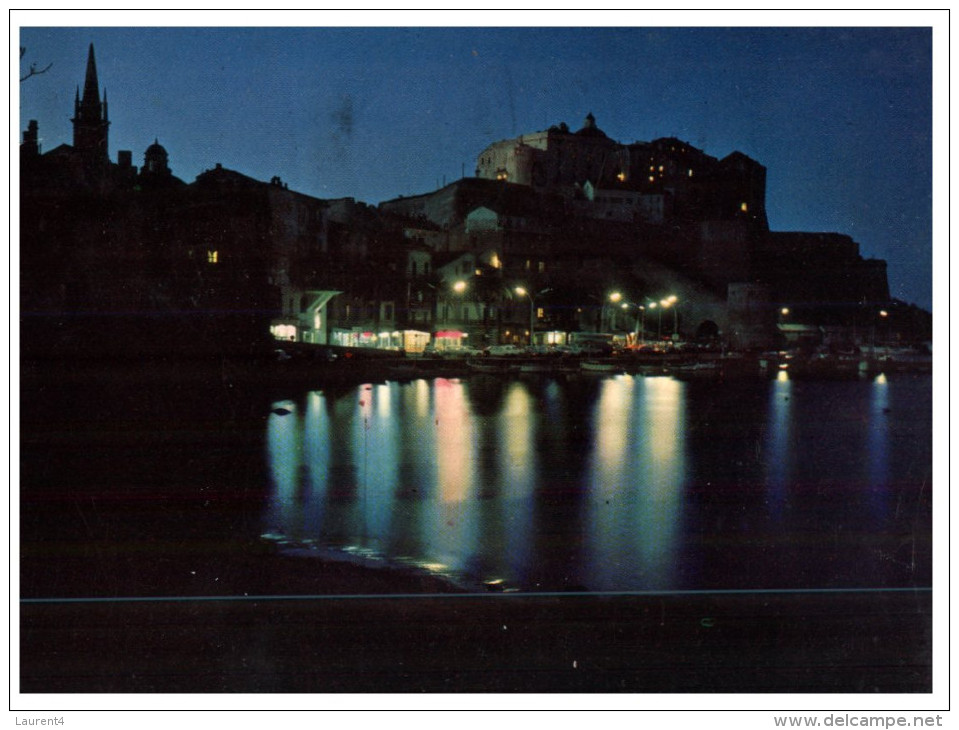 (3333 ORL) France - Corsica Calvi Citadelle + Inconnue - Return To Sender Red Postmark At Back Of Card - Corse