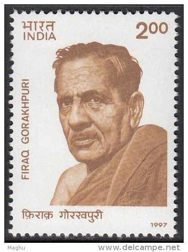 India MNH 1997, Firaq Gorakhpuri, Urdu Poet, - Unused Stamps