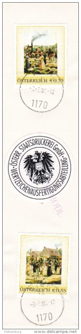 1308n: Personalisierte Österreich- Serie "Erstfahrt Railway GB" Auf FDC- ÖSD- Banderole, RR - Personnalized Stamps