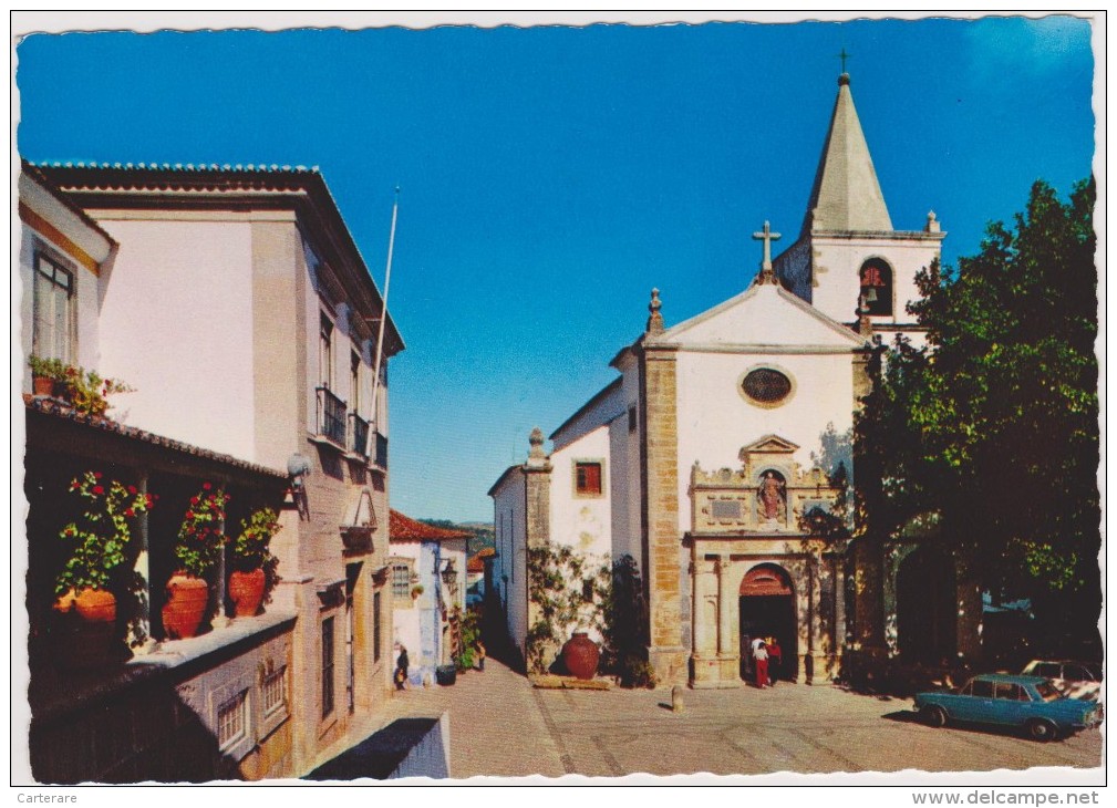 Portugues,portugal,LEIRIA ,ESTREMADURA,OBIDOS,igrej A  De Santa Maria,église St Mary Church,1950,rare - Leiria