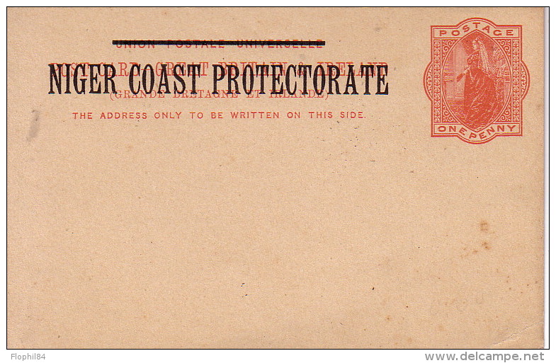 NIGERIA - NIGER COAST PROTECTORATE - ENTIER POSTAL NEUF. - Nigeria (...-1960)