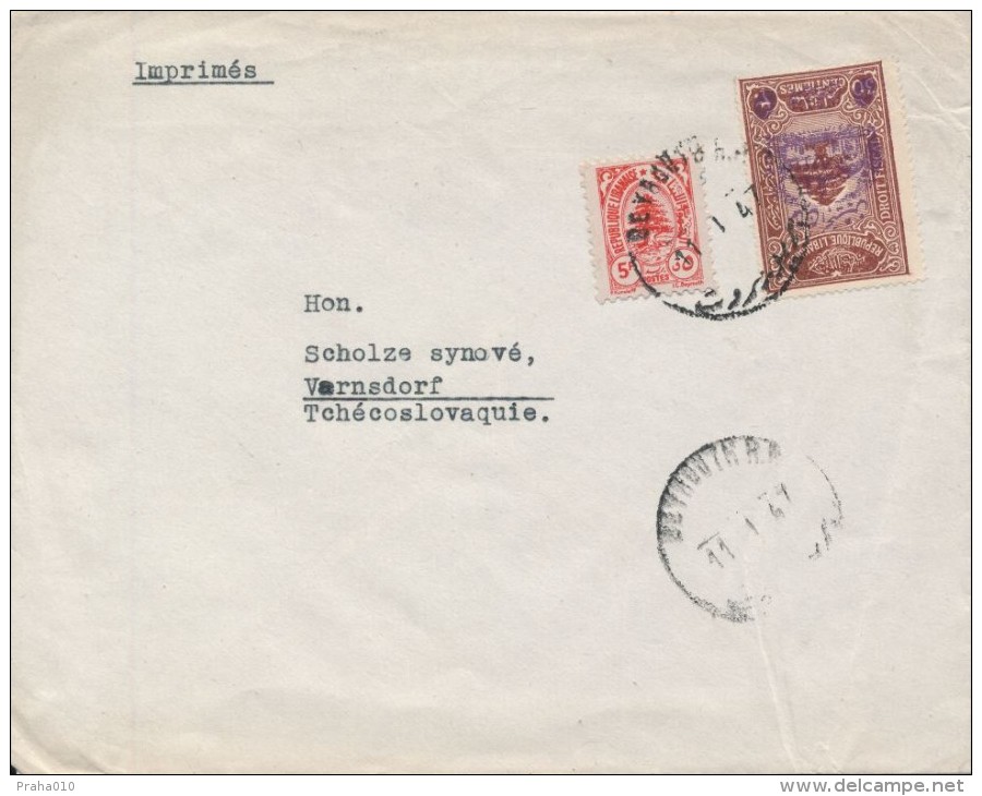 I9537 - Lebanon (1947) Beyrouth (letter - Imprimé) - Libanon