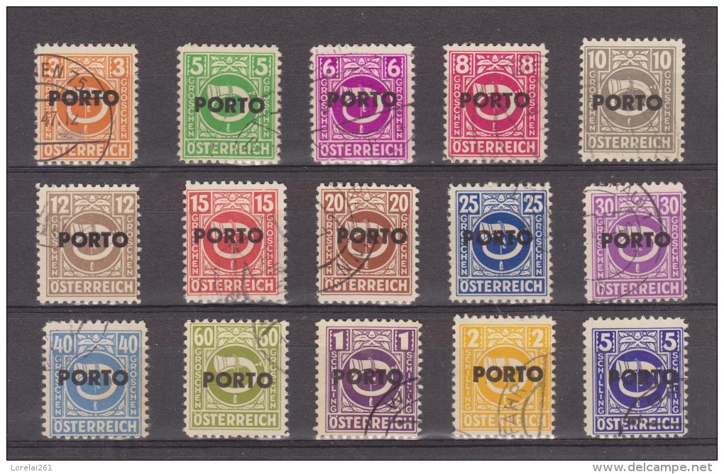 1946 - Timbres-taxe PORTO  Mi No 189/203 Et Yv No 185/199 Serie Complete - Taxe