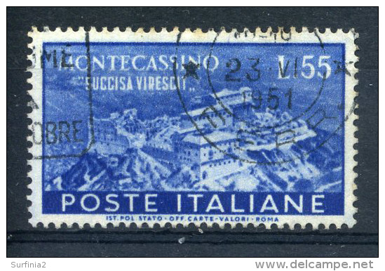 ITALY - SG791 -  MONTECASSINO 55L Cat £65 - 1946-60: Used