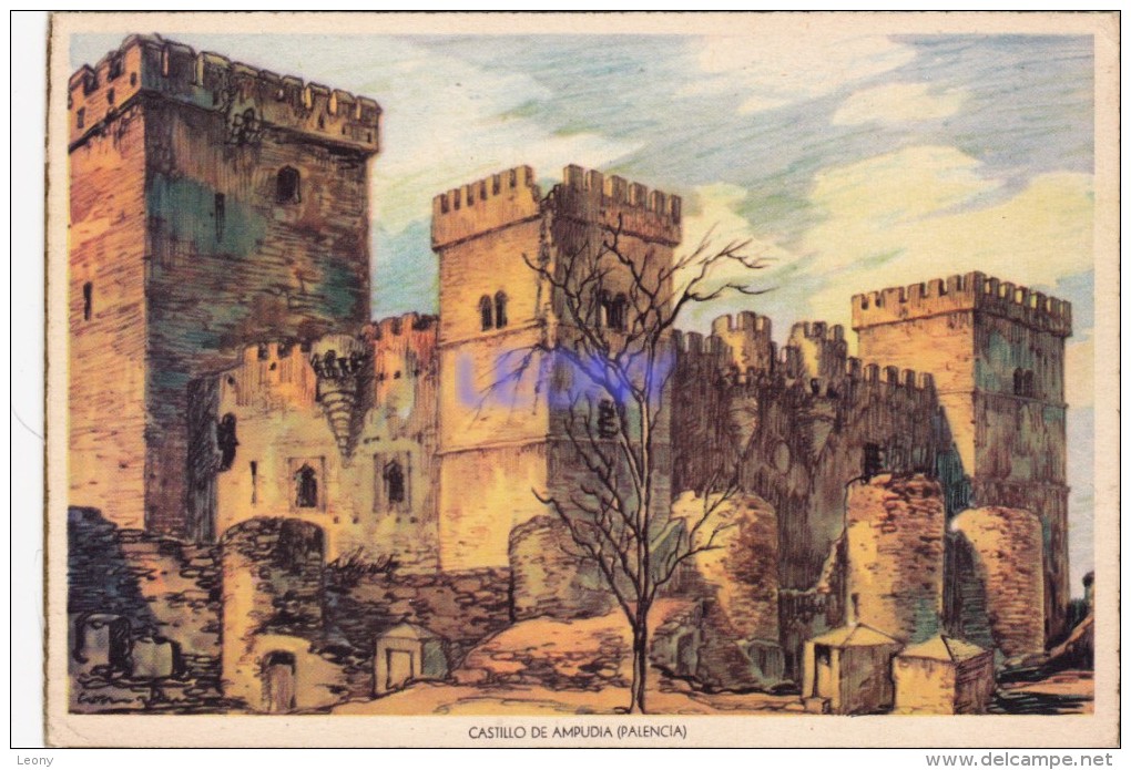 CPSM 9X14  D' ESPAGNE -  CASTILLO DE AMPUDIA (Palencia) - CHATEAUX ESPAGNOLS - Palencia