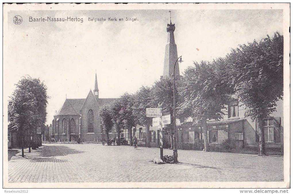 BAARLE-NASSAU-HERTOG : Belgische Kerk En Singel - Baarle-Hertog