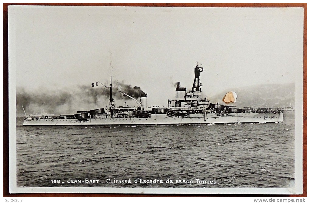 WW2 - Photographie / Carte Postale Cuirassé Jean Bart (de 1911) Rebaptisé Océan En 1937 - Guerre 1939-45