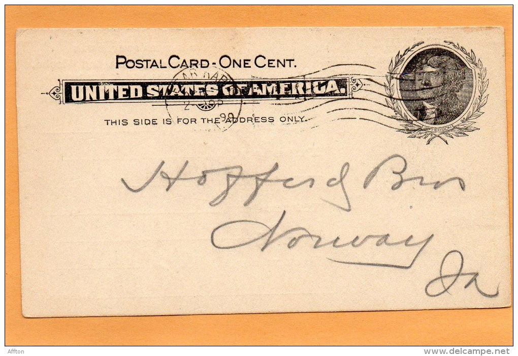 United States 1899 Card Mailed - ...-1900