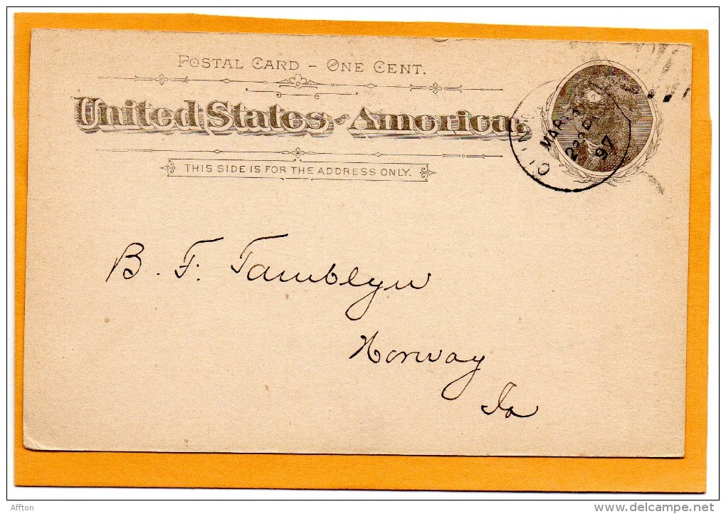 United States 1897 Card Mailed - ...-1900