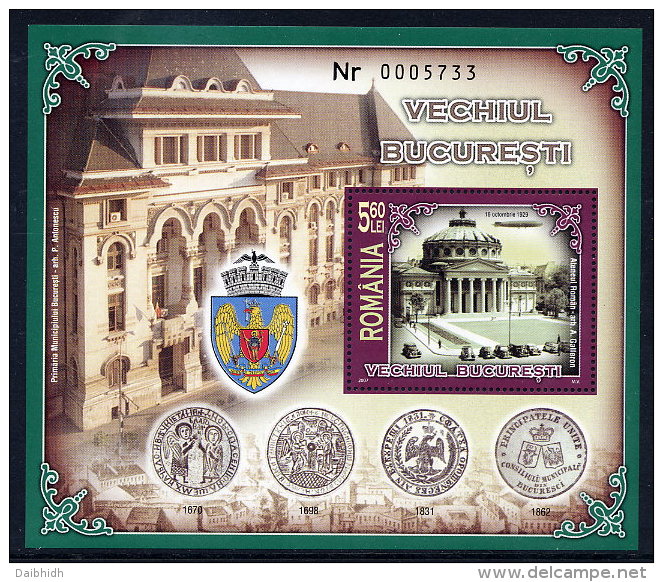 ROMANIA 2007 Old Bucharest Blocks (2)   MNH / **.  Michel Blocks 397-98 - Blocks & Sheetlets