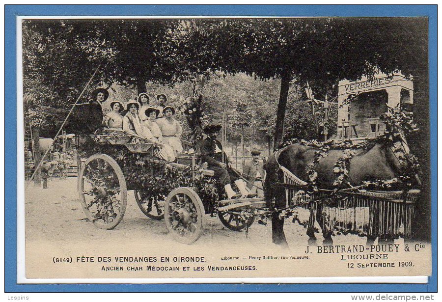 33 - LIBOURNE -- Fête Des Vendanges En Gironde - 12 Septembre 1909 - N° 8149 - Libourne