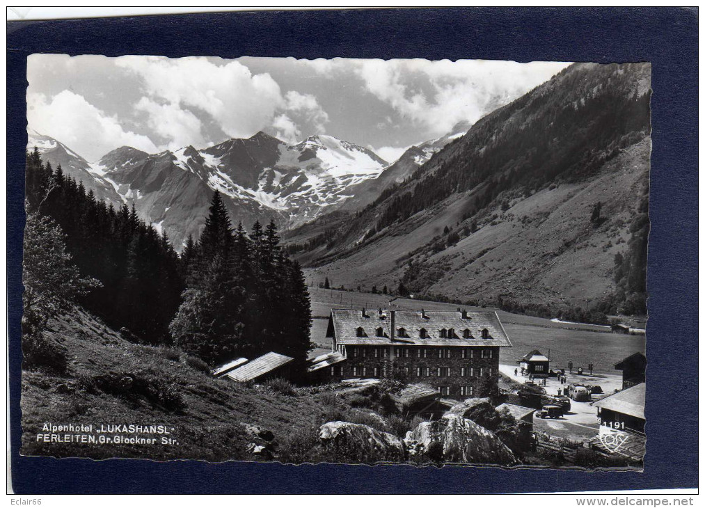 Ferleiten Alpengasthof Lukashansl  Cpsm Année  1950 Animée   Autocars  Voitures - Zell Am See