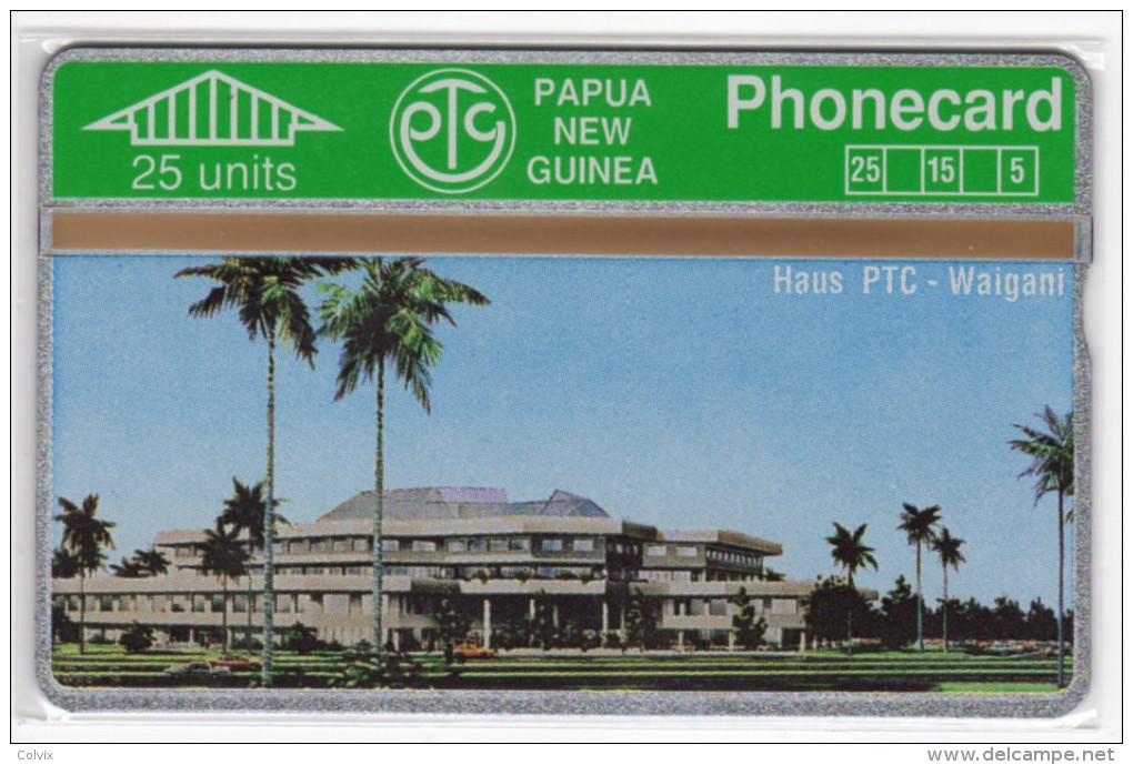 PAPOUASIE NOUVELLE-GUINEE TELECARTE 25U HOUSE PTC WAIGANI  CN 112A MINT - Papouasie-Nouvelle-Guinée