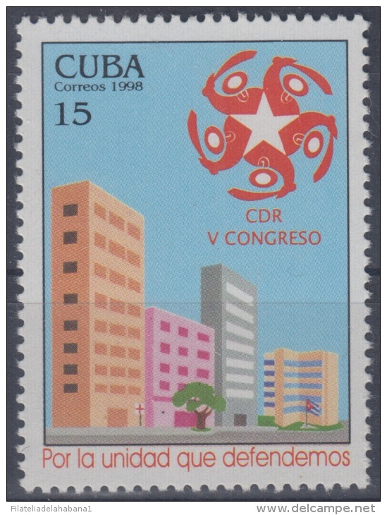 1998.3- * CUBA 1998. MNH. 5 CONGRESO CDR. - Unused Stamps