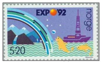 Norway  1992 - World Exhibition EXPO ´92, Seville (5,2 NOK) MNH Michel 1095 - Nuevos