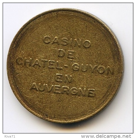 Jeton Casino 2  "CHATEL GUYON" Auvergne  TTB - Casino