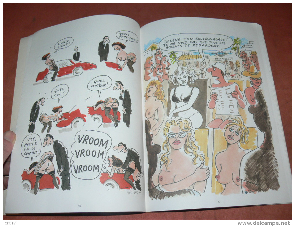 WOLINSKI  " ENFIN DES VRAIS HOMMES   "   EDITIONS 1994  ALBIN MICHEL  /  AUTEUR CHARLIE HEBDO