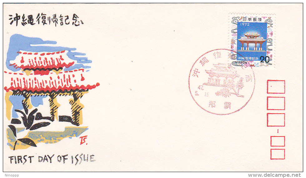 Japan 1972 Ratification Of The Return Of Ryukyu Islands To Japan FDC - FDC