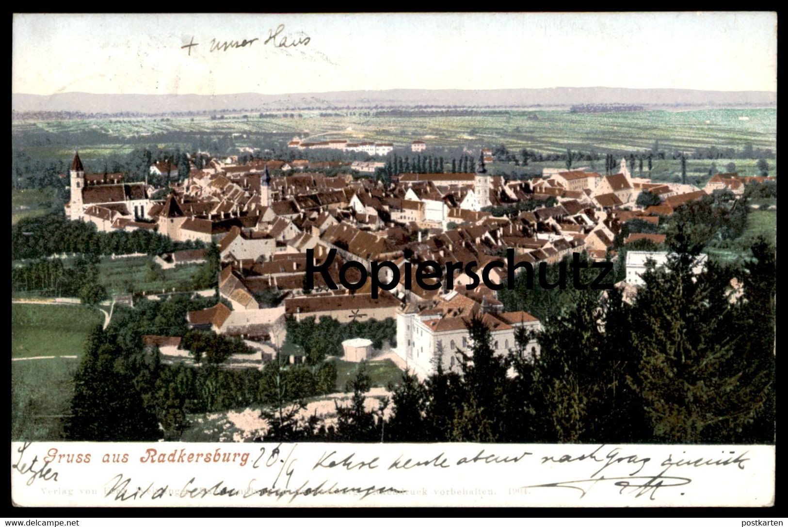 ALTE POSTKARTE GRUSS AUS RADKERSBURG PANORAMA 1905 Austria Österreich Autriche Cpa Postcard AK Ansichtskarte - Bad Radkersburg