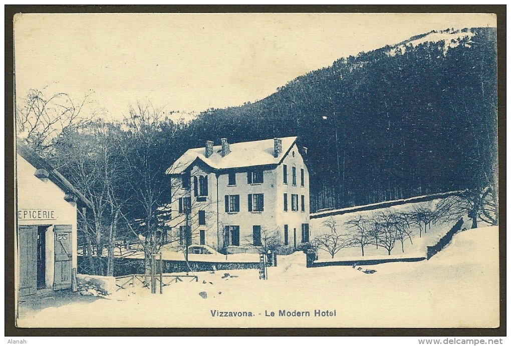 VIZZANOVA Rare Le Modern Hotel Sous La Neige Epicerie (Breger) Haute Corse (2B) - Autres & Non Classés