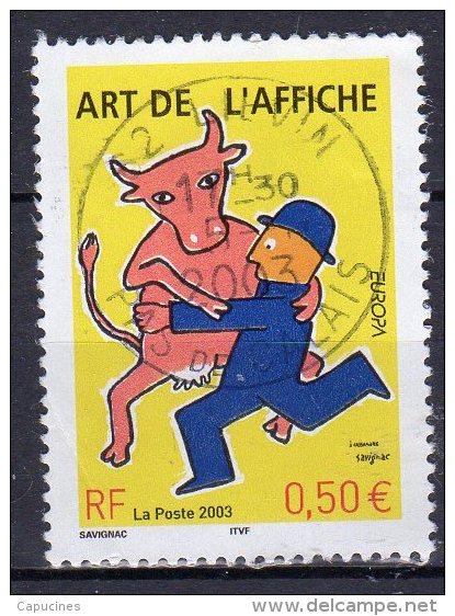 "Bal Des Affiches", Oeuvre De Raymond Savignc (1986) - N° 3556 Obli. - Usati