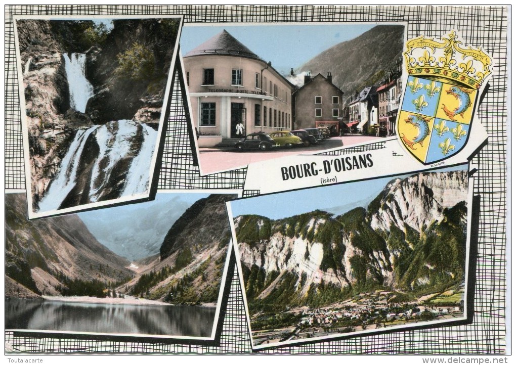 CPSM 38 BOURG D OISANS MULTI VUES 1967   Grand Format 15 X 10,5 - Bourg-d'Oisans