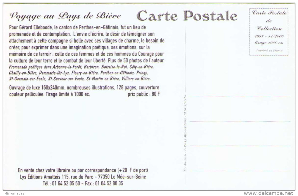 Gérard Elleboode - Voyage Au Pays De Bière - Canton De PERTHES-en-GÂTINAIS - Editions Amatteis - Perthes