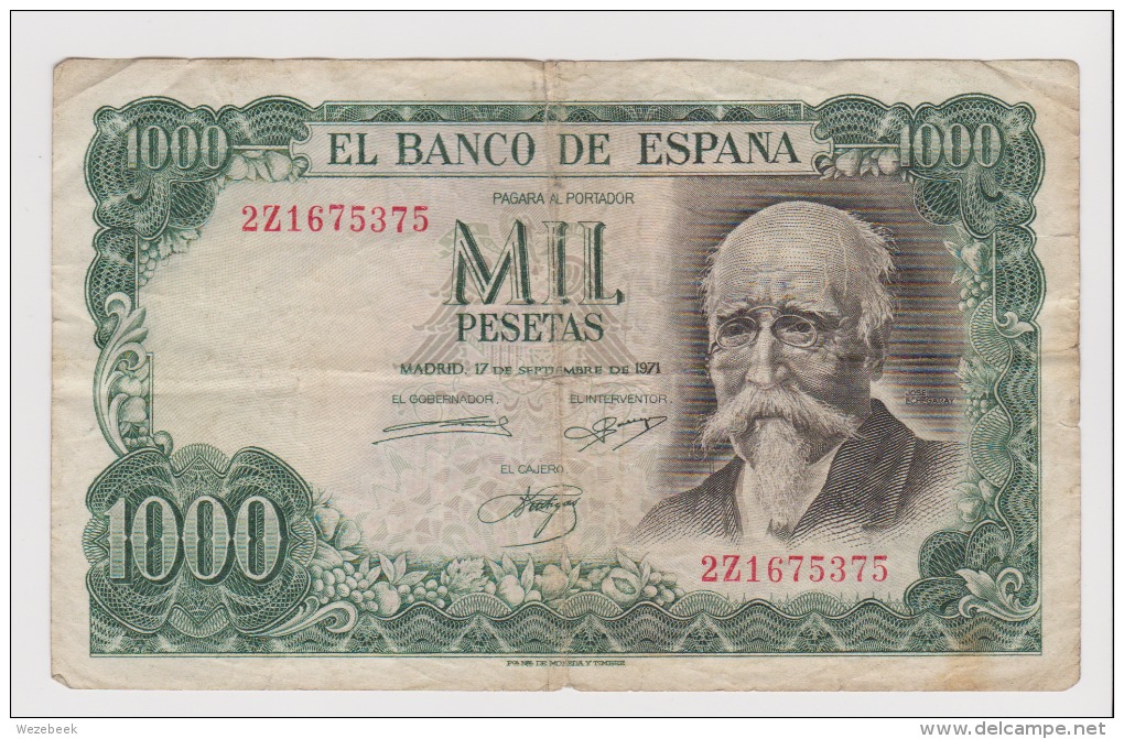 Spanje 1971 - 1000 Pesetas