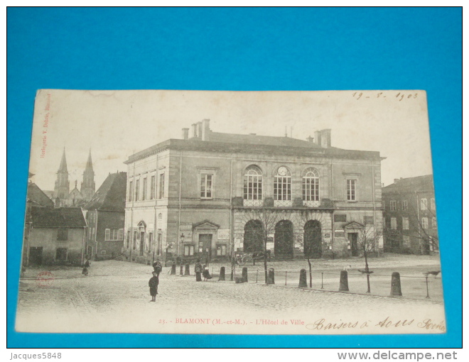 54) Blamont N° 23 - L'hotel De Ville   - Année 1903 - EDIT - Debrie - Blamont