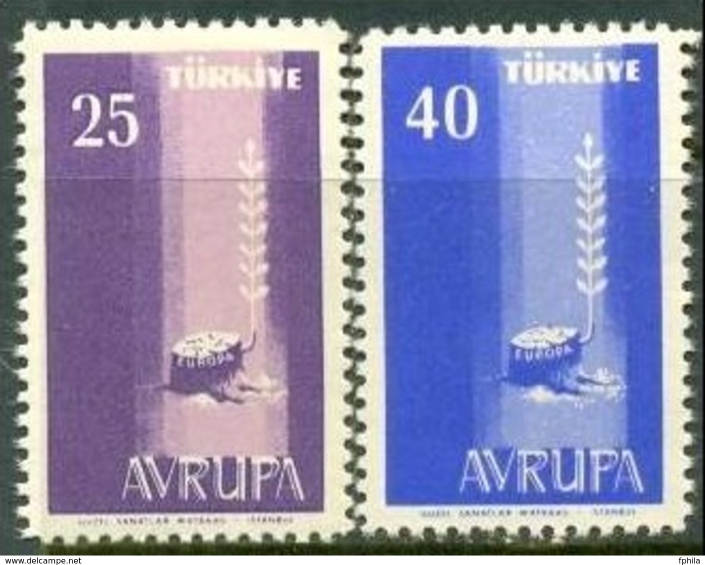 1958 TURKEY EUROPA CEPT MNH ** - Neufs