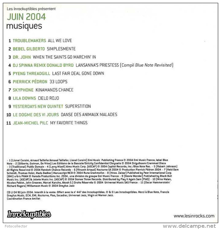 Les Inrockuptibles Musiques Juin 2004 - Hit-Compilations
