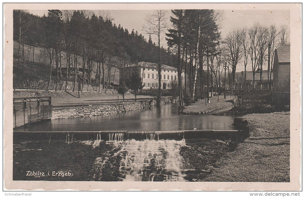 AK Erzgebirge Zöblitz Hotel Kniebreche Bei Pobershau Ansprung Marienberg Lauterbach Rittersberg Pockau Kühnhaide Rübenau - Zöblitz