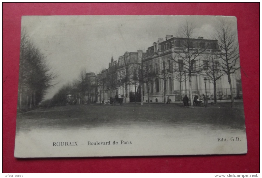 Cp Roubaix Boulevard De Paris - Roubaix