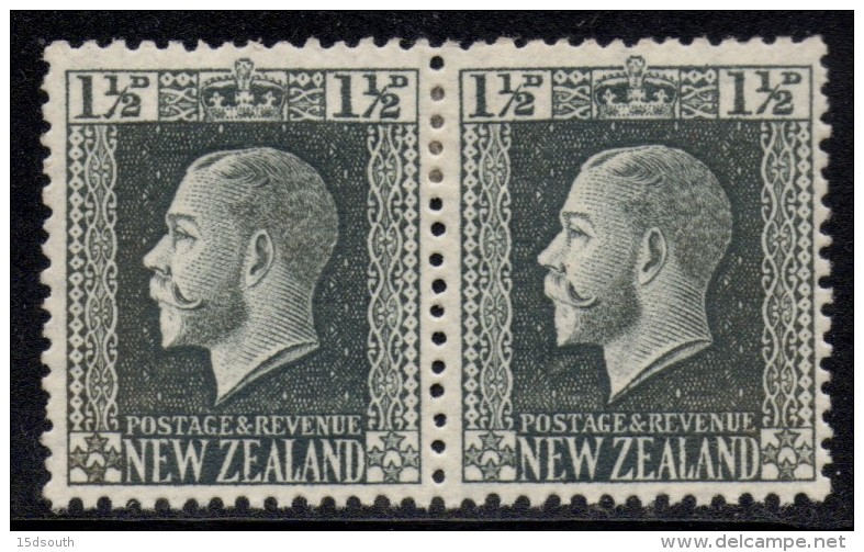 New Zealand - 1915 KGV 1½d Pair (*) # SG 416a - Neufs