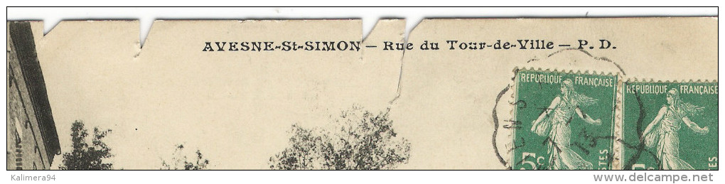 AISNE  /  AVESNE - SAINT-SIMON  /  RUE  DU  TOUR-DE-VILLE  /  Edit.  HENRIQUET - Other & Unclassified