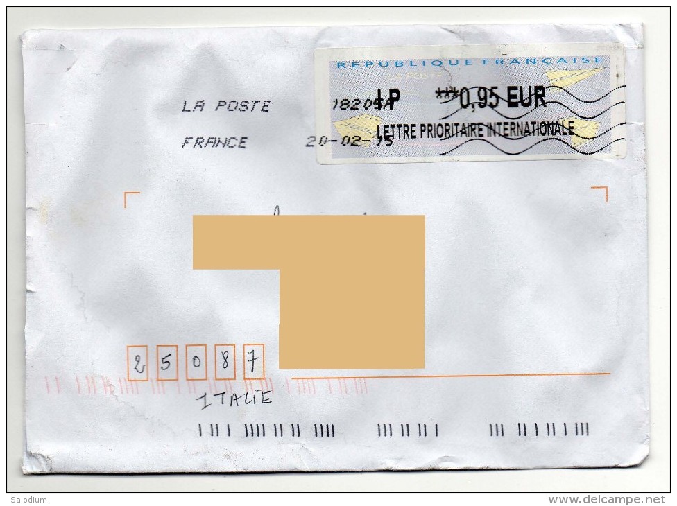 2015 FRANCE Francia - Storia Postale - Covers & Documents