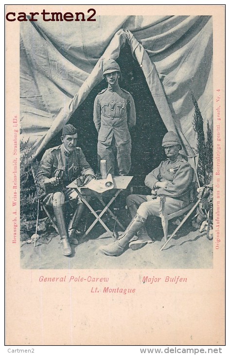 BOER WAR GUERRE DES BOERS TRANSVAAL SOUTH AFRICA GENERAL POLE-CAREW MAJOR BULFEN LIEUTETANT MONTAGUE 1900 - Zuid-Afrika