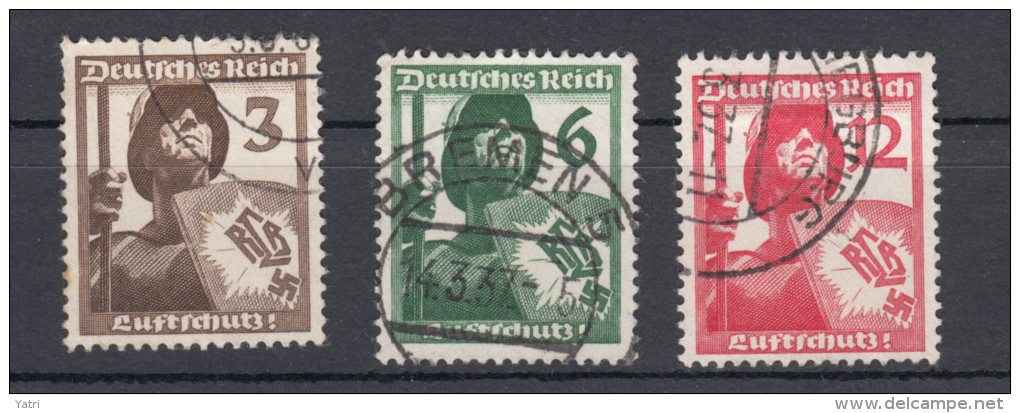 Deutsches Reich -  Mi. 643/645 (o) - Usados