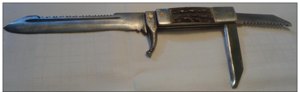 Ancien Couteau Baionnette Dents De Scie Ww2 ? - Knives/Swords