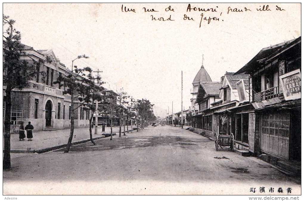 JAPAN - Kleinstadt Strasse Im Norden Von Japan, Karte Um 1900 - Sonstige & Ohne Zuordnung