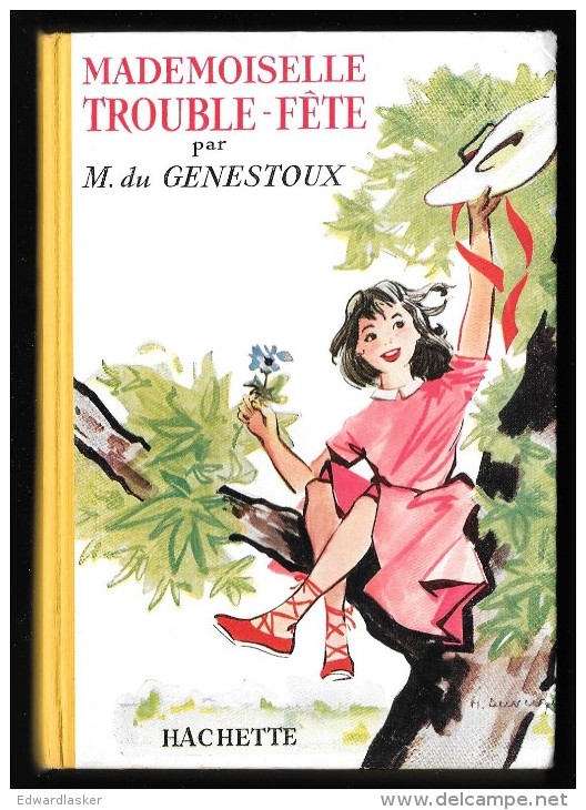 Mademoiselle Trouble-fête //M. Du Genestoux - Jaquette - Ill. M. Duvergier - 1957 - Hachette